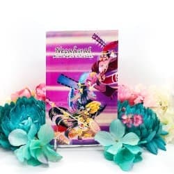 The handmade Necahual  Art book  found at candyfluffs.com/2heroes